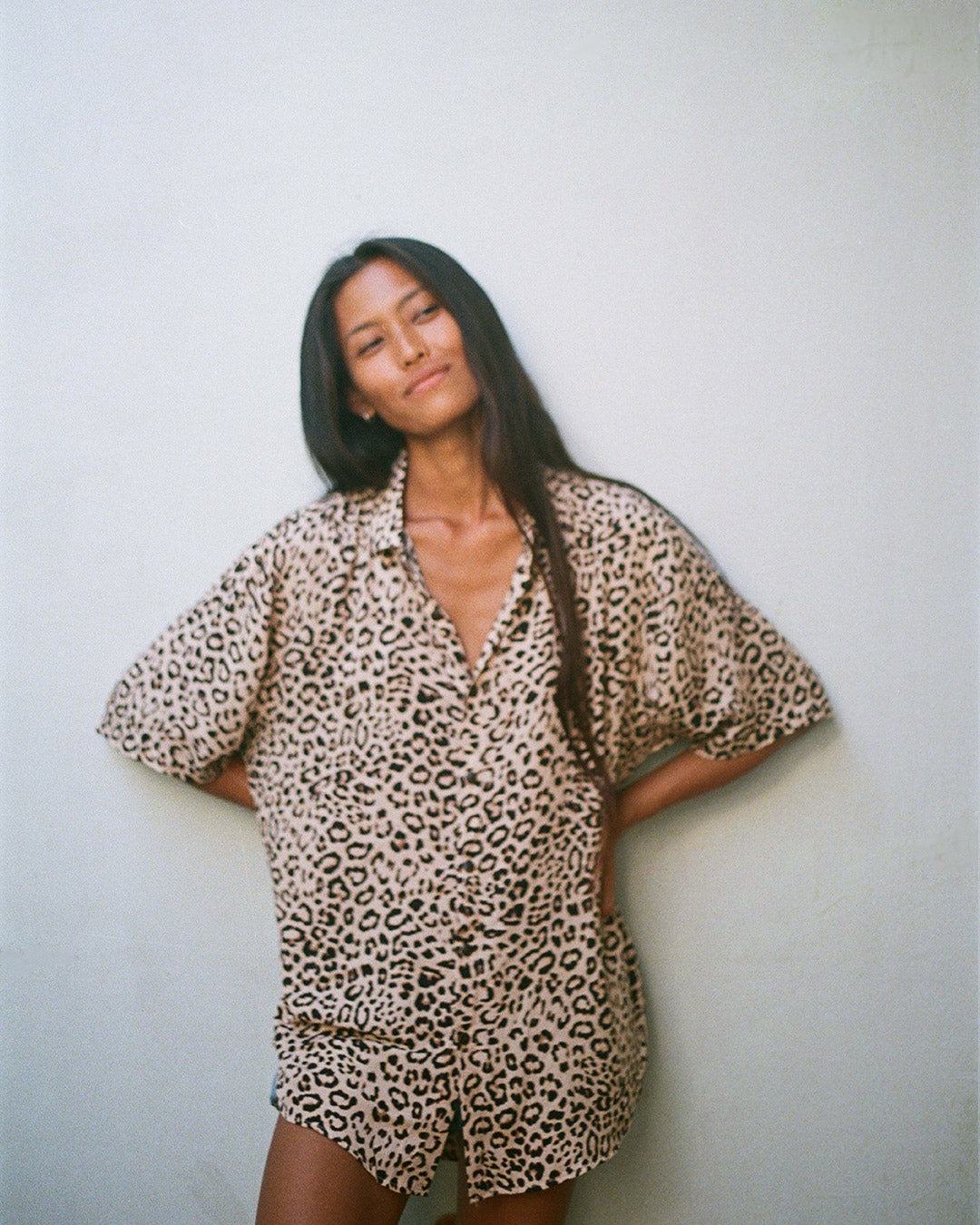 chemise peau guépard kacang