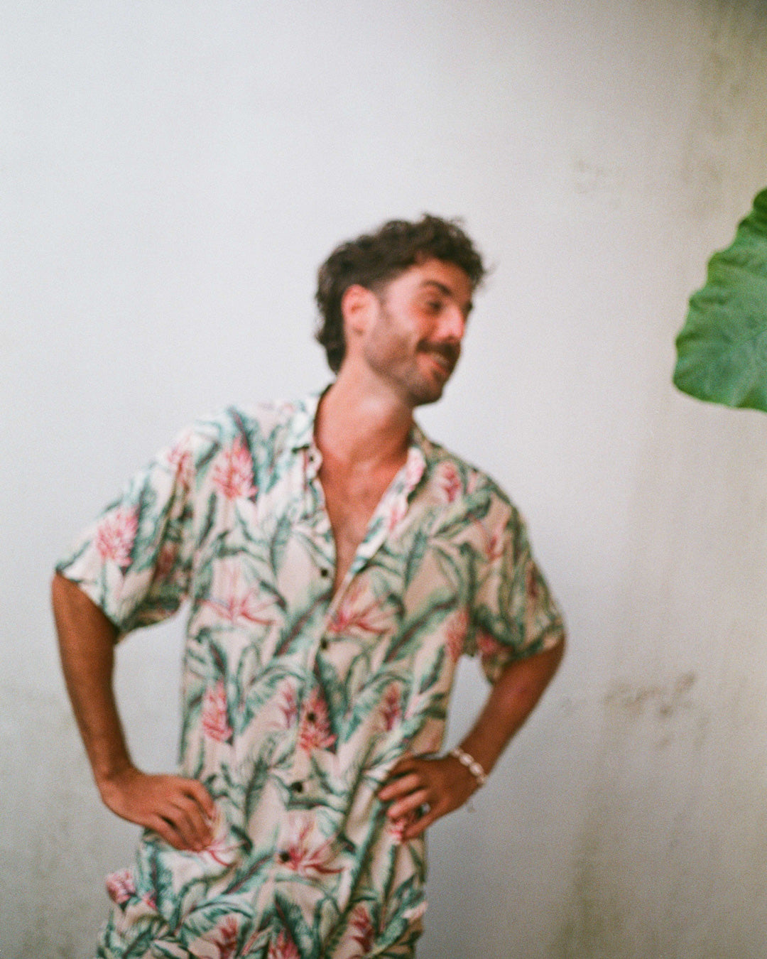 chemise jungle rouge kacang