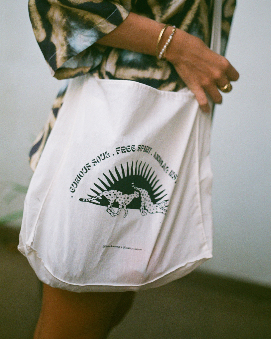 Curious Cheetahs Tote Bag x @salty.vision