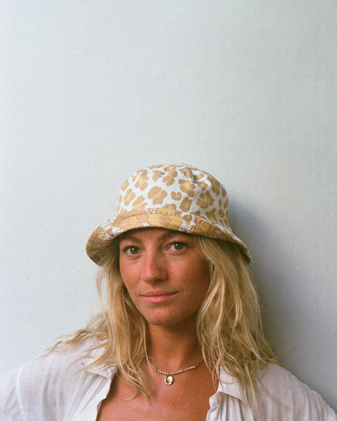 Leopard skin floral reversible rave bob