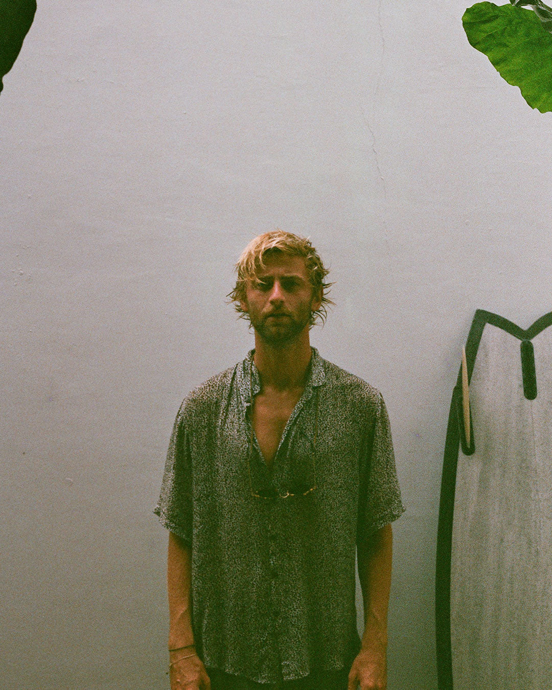 chemise mixte peau de léopard kacang