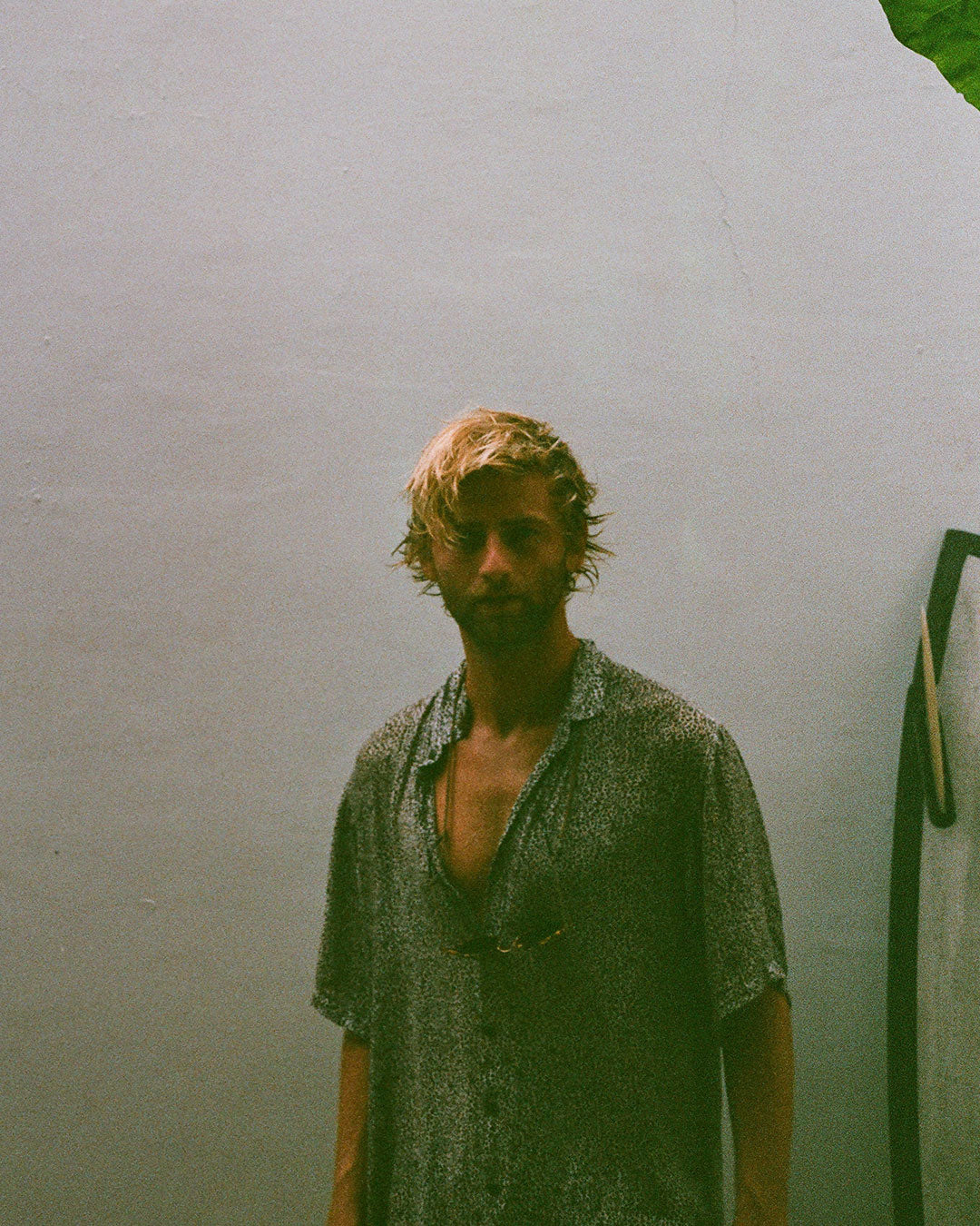 chemise mixte motif léopard kacang