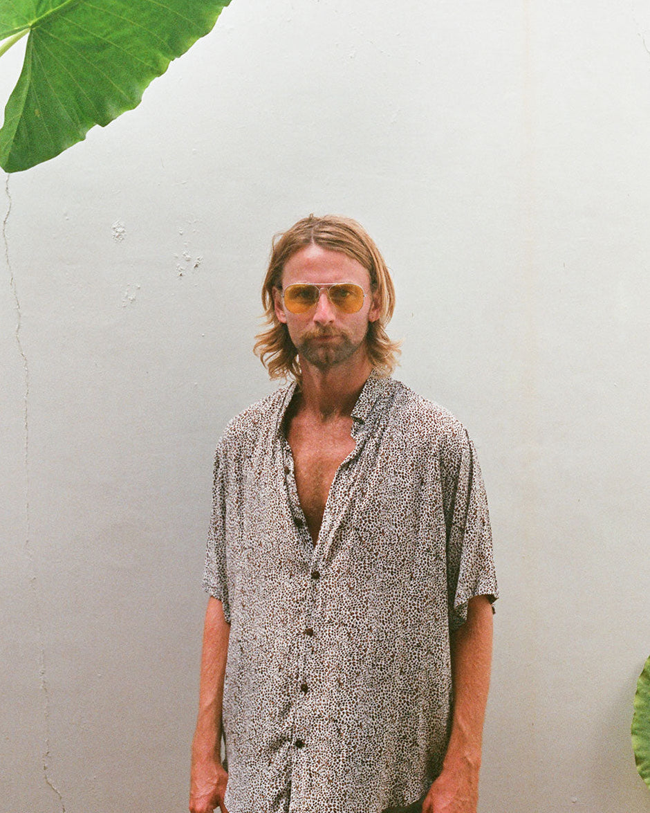 chemise mixte peau de léopard kacang