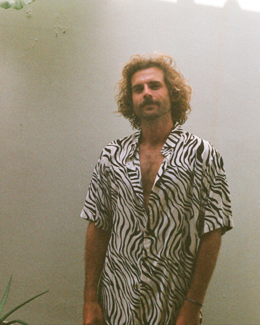 chemise kacang peau de zèbre mixte