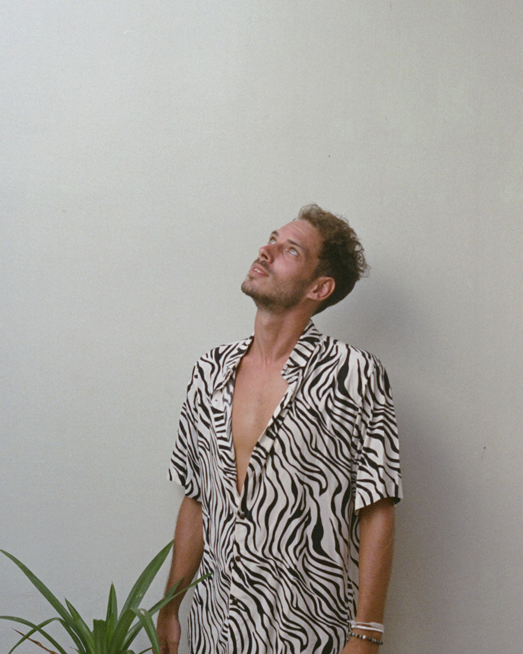 chemise kacang peau de zèbre mixte