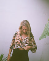 Chemise peau de tigre mixte kacang
