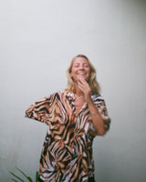Chemise peau de tigre mixte kacang