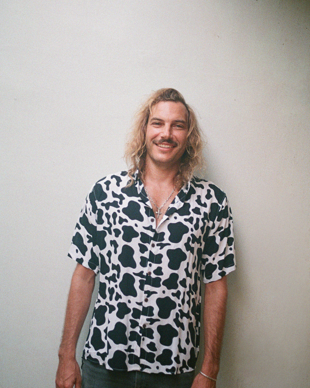 chemise imprimé peau de vache noir kacang