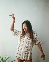 Chemise Tie & Dye serpent mixte kacang
