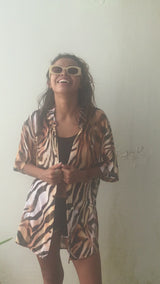 Chemise peau de tigre mixte