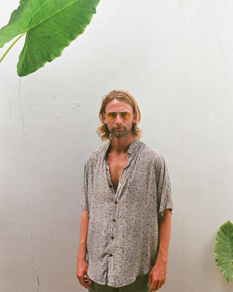 chemise mixte peau de léopard kacang
