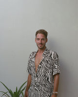 chemise kacang peau de zèbre mixte