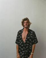 chemise mixte kacang zèbres noir