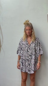 Chemise peau de zèbre mixte